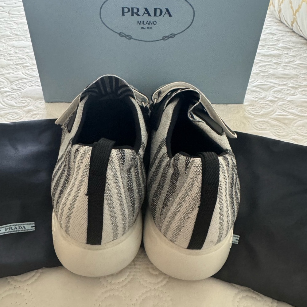 Prada Gray and Black Athletic Shoes - Picture 5 of 10
